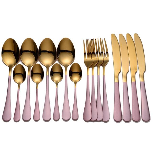 16 Piece Stainless Steel Silverware Set