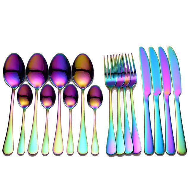 16 Piece Stainless Steel Silverware Set