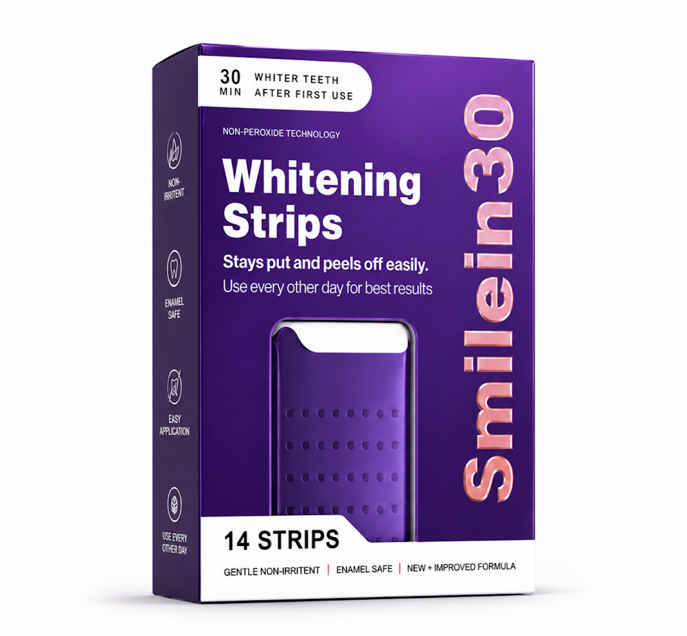 Purple Teeth Whitening Strips