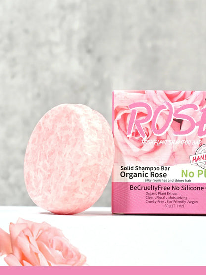 Pink rose shampoo soap, essential oil, handmade soap, nourishing, oil controlling, stain removing, floral fragrance overflowing