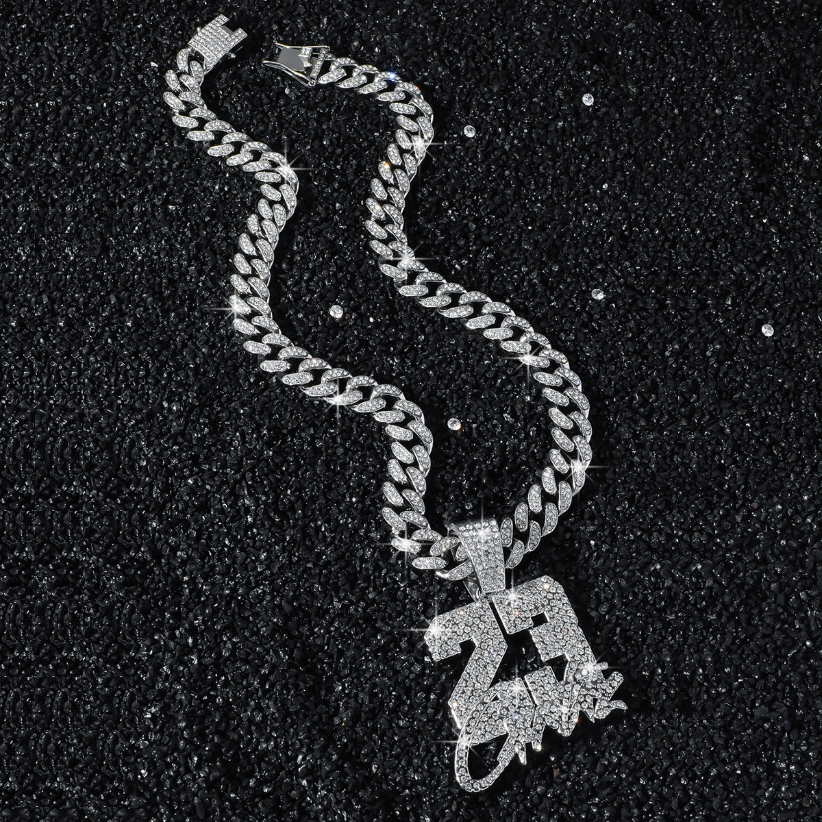 "23" Iced Out Cuban Link Necklace