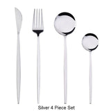 4 Piece Stainless Steel Silverware Set