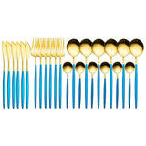 24 Piece Stainless Steel Silverware Set