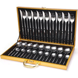 24 Piece Stainless Steel Silverware Set